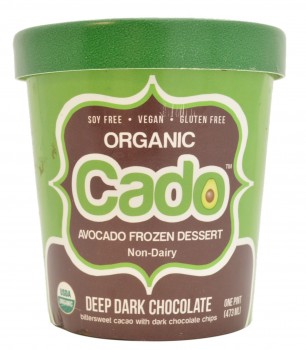 Mrożony deser awokado o smaku gorzkiej czekolady Cado Organic Deep (USA)